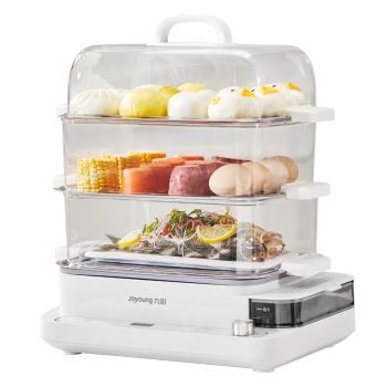 九阳（Joyoung） 电蒸锅多功能锅家用多用途锅电煮锅蒸汽锅电蒸箱电蒸笼电火锅20L大容量DZ180HG-GZ568 20L-不锈钢蒸格 商品图0