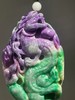 双色翡翠雕龙纹寿桃把玩件，顺丰包邮 商品缩略图6