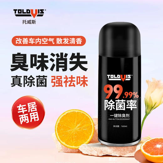 【除菌率≥99.9%】托威斯汽车空调除臭剂 去异味车内除菌 车载空气清新剂除异味 车居两用 商品图0