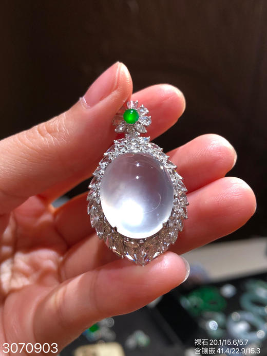 玻璃蛋面吊坠【3070903】具体价格微信咨询 商品图1