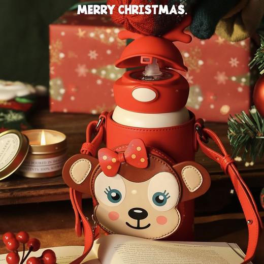 杯具熊童趣硅胶保温儿童壶（大脸鹿） 商品图2