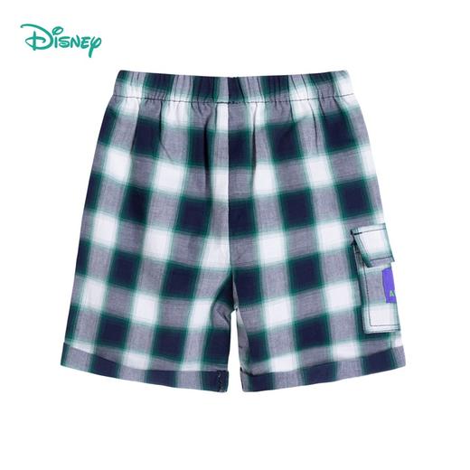 【商场同款】迪士尼童装男童纯棉五分裤清爽夏季新品巴斯光年中大童格子短裤 商品图5