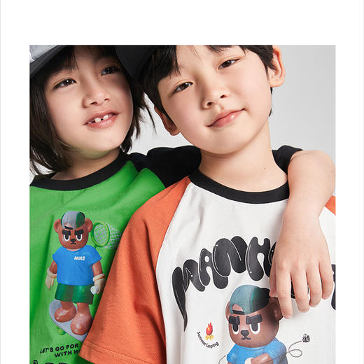 漫画家潮童装男童T恤短袖2023春夏季薄款透气印花儿童上衣夏装 商品图4