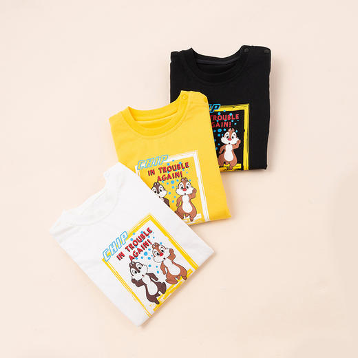 【商场同款】迪士尼童装男童短袖T恤夏季清爽洋气淇淇蒂蒂卡通纯棉上衣帅气 商品图8