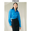 VIMAGE纬漫纪春季新款收腰X型显瘦通勤衬衣V1909523 商品缩略图0