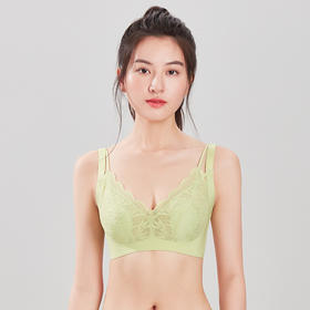 都市丽人舒软挺塑调整型内衣CD超薄3/4杯蕾丝塑身文胸三排无钢圈LJ33C1