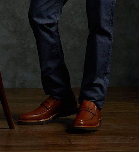 限时特价——葡萄牙原产手工制作高品质超舒适男士好运乐福鞋黄褐色M2180（超轻款） 商品图10