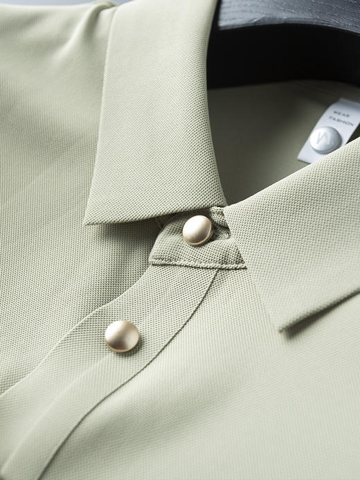 「五款配色！轻奢质感」夏季薄款冰丝无痕压胶polo衫 男短袖修身商务休闲翻领t恤男上衣 商品图3