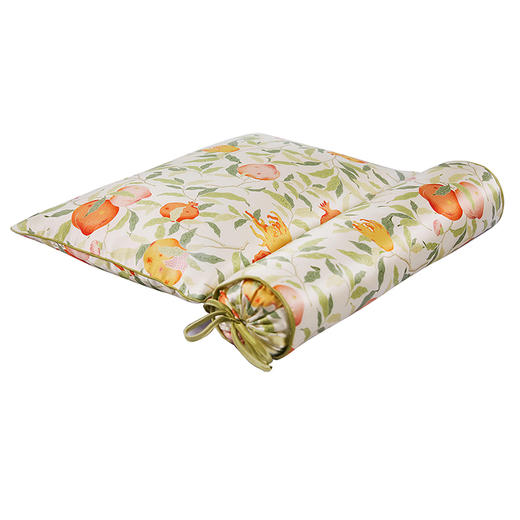 皇锦真丝印花护颈枕-四季三多HJ11678 商品图0