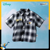 【商场同款】迪士尼童装儿童时尚格纹短袖衬衫洋气酷帅BOY唐老鸭卡通纯棉衬衣 商品缩略图4