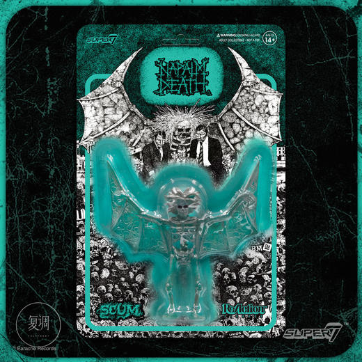 现货 Super7 Napalm Death 挂卡蓝绿色 系列3 Scum Demon 商品图1