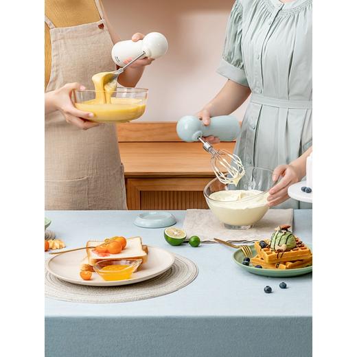 新款Bruno无线打蛋器电动小型家用手持式打蛋机烘焙搅拌器奶油打发器 薄荷绿 商品图3