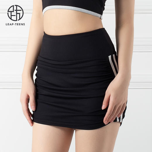 跃牌【禅语梵心系列】带胸垫防震裸感瑜伽文胸裸感拼色高腰瑜伽短裤半身裙F2169（可拆胸垫）+F2186 商品图8