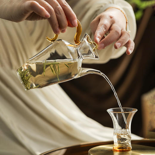 禾器晶彩·君悦套组进口高硼硅耐热玻璃茶杯高档茶具 商品图6