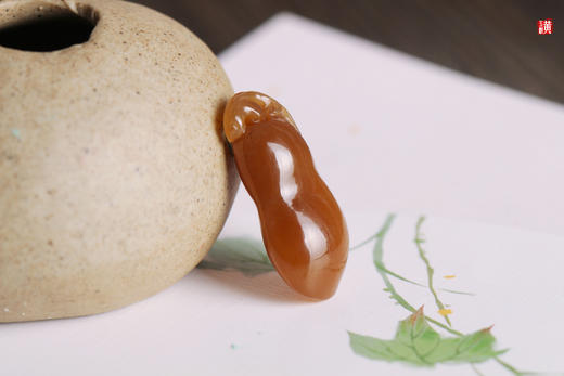 和田玉糖玉【福豆】配精美挂绳 商品图3