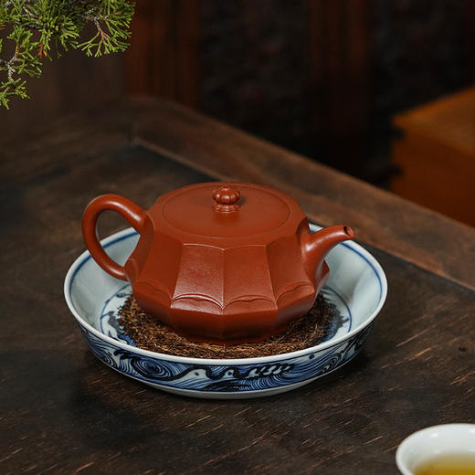 龙德堂陶艺 汤宣武制 《花开月正圆》原矿大红袍 220cc 库存请咨询客服 商品图1