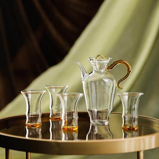 禾器晶彩·君悦套组进口高硼硅耐热玻璃茶杯高档茶具 商品图0