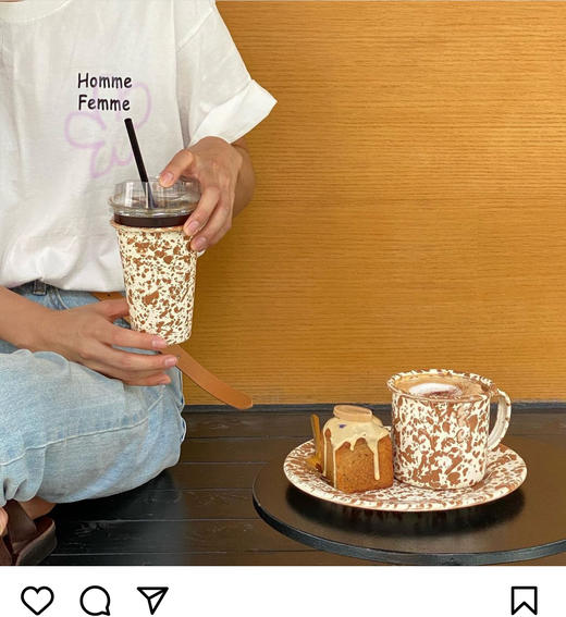 自留！Crow Canyon Home Splatter搪瓷泼墨餐具 出韩国正单 高颜值马克杯咖啡杯平盘 商品图1