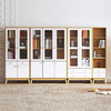 喜梦宝书柜拼色时尚家居储物柜置物柜客厅带亚克力展示柜 奥斯陆 商品缩略图0