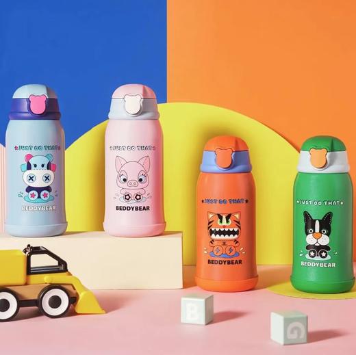 杯具熊中透版儿童保温水壶多款可选 （一杯三盖） 商品图1