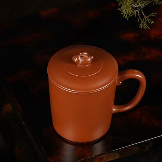 龙德堂陶艺 汤宣武制 《紫砂盖杯·仁和》原矿底槽清 380cc 库存请咨询客服 商品图2