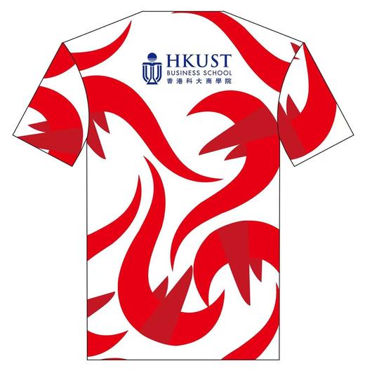 严素跑步TEE,香港科大HKUST商学院校友定制跑步TEE红白火鸟短袖T恤 速干快干 严素态度 团队定制 香港科技大学20250802 商品图1