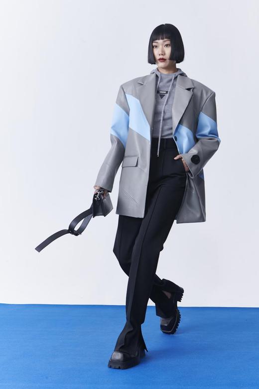 弹力开叉长裤 商品图1