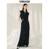 VIMAGE纬漫纪春季新款宽松休闲简约气质阔腿裤V1905509 商品缩略图1