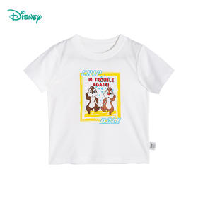 【商场同款】迪士尼童装男童短袖T恤夏季清爽洋气淇淇蒂蒂卡通纯棉上衣帅气