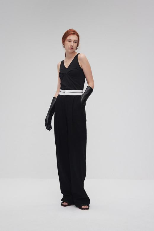 胸部褶皱泳衣式背心 商品图0