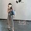 <曾小咸推荐> 条纹吊带连衣裙女春夏新款韩系海边沙滩宽松长裙无袖背心裙 商品缩略图0