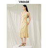 VIMAGE纬漫纪夏季新款高腰不规则下摆优雅半身裙V1906519 商品缩略图1