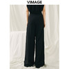 VIMAGE纬漫纪春季新款宽松休闲简约气质阔腿裤V1905509 商品缩略图3