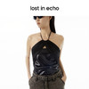 lost in echo设计师品牌交叉绑带无袖抽褶松紧挂脖系带上衣背心女 商品缩略图0