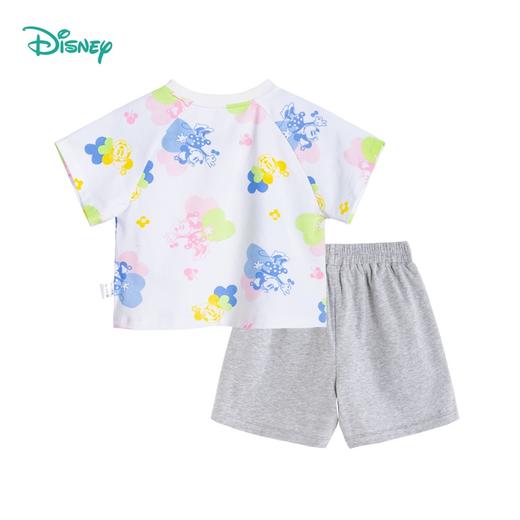 【商场同款】迪士尼童装女童甜美米妮短袖短裤两件套装夏季新品中大童清爽套装222DT0141 商品图2