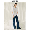 VIMAGE纬漫纪夏季新款时尚百搭打底舒适圆领印花T恤女V1902505 商品缩略图1