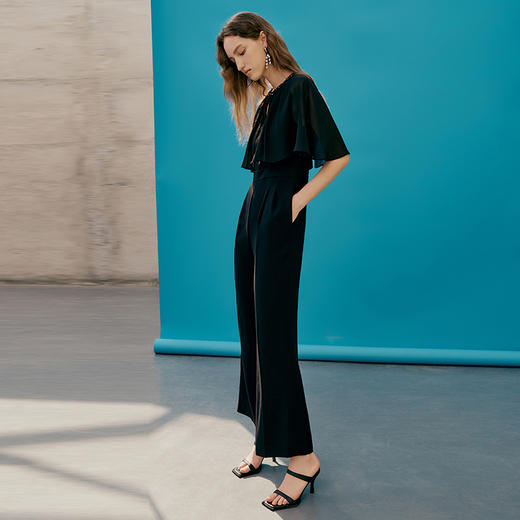 EITIE爱特爱夏季新款气质显瘦高腰连体裤7407109 商品图1