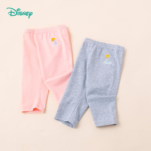 【商场同款】迪士尼童装女童七分打底裤夏季清爽薄透气打底中大童公主宝宝长裤 商品图2
