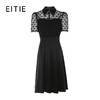 EITIE爱特爱夏季新款洋气镂空蕾丝显瘦收腰A裙摆连衣裙7407104 商品缩略图5