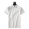 「三款配色！冰丝光珠地面料」夏季薄款冰丝光珠地商务休闲polo衫 男短袖修身刺绣字母白色t恤男上衣 商品缩略图4