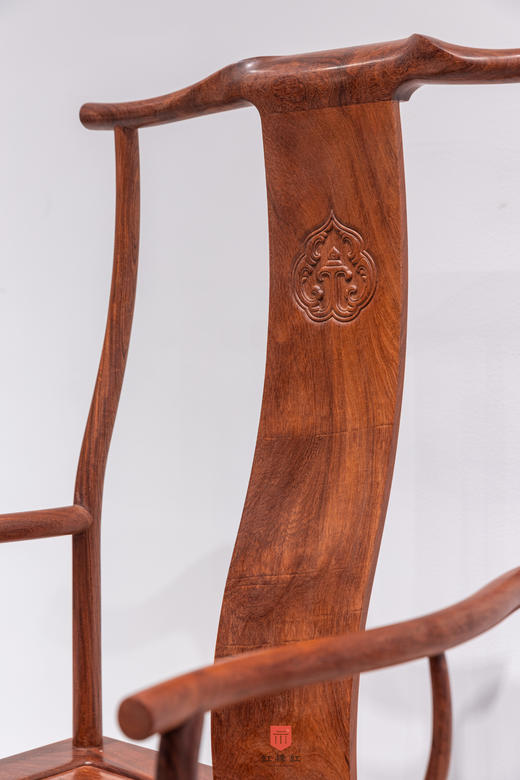 红桥红  家具严选  缅甸花梨（大果紫檀）【上博四出头 官帽椅】 商品图2