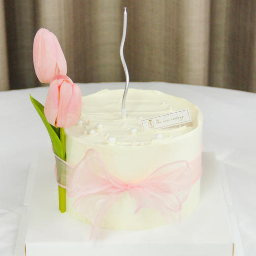 【春季款式】粉色郁金香鲜果蛋糕（自提返红包） 商品图1
