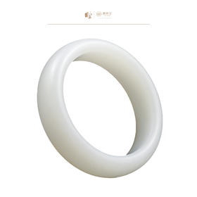 新疆国玉盟世玉和田玉糖羊脂玉手镯57圈口【带证书·顺丰物流】