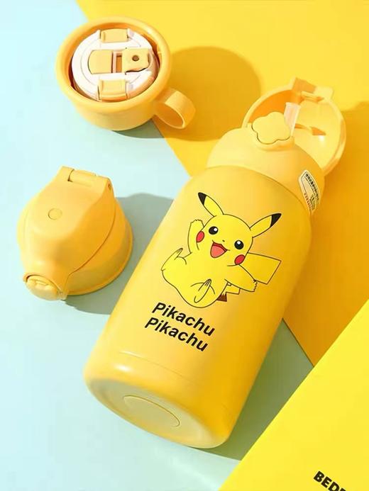 杯具熊 &宝可梦联名系列经典皮卡丘 容量630ML四叶草儿童保温壶 商品图7