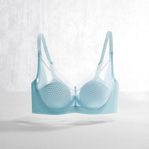 都市丽人WISECOOL内衣BC薄3/4杯锁边布文胸三排软钢圈LB32D6 商品图6