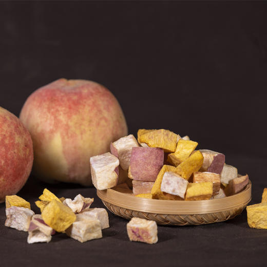 大生哥的纯净无添加冻干桃脆（3袋装） 自然农法种植的桃子 “六零”保证 桃香浓郁 酥脆可口（衡水韵达发货） 商品图0