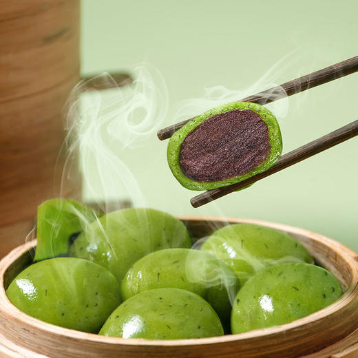 【建议收到后及时补充，口味更佳哦】艾草青团 经典红豆沙/山楂味绵密香醇 每日新鲜 下单现做现发 商品图0
