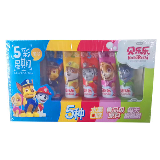【29元/盒】冷酸灵儿童五彩星期天牙膏套盒25g*5支（包装随机）1002961 商品图0