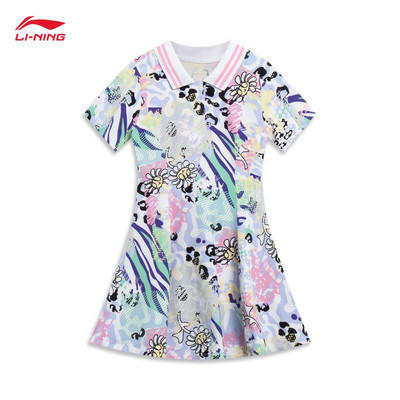 【160断码】李宁童装女大童2023新品运动潮流系列连衣裙YSKT064【库存有限，如无货将做退款，介意慎拍！】 商品图0