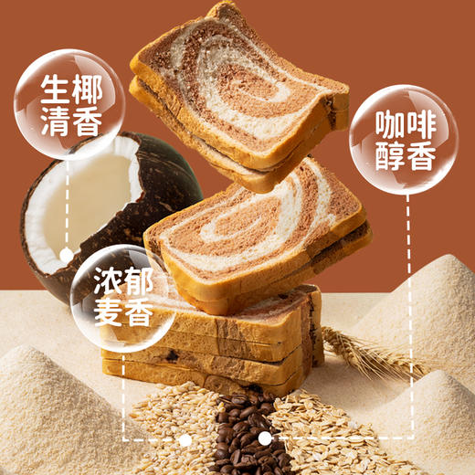 【袋鼠先生】生椰咖啡全麦吐司1kg×1箱 商品图1